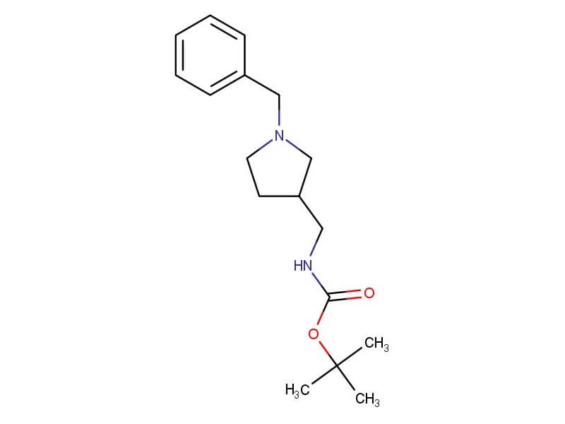 Chemical structure of (1-Benzyl-pyrrolidin-3-ylmethyl)-carbamic acidtert