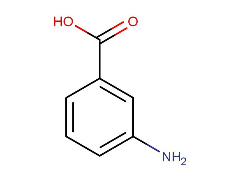 Chemical structure of 3-AMINOBENZOIC ACID FOR SYNTHESIS 98%